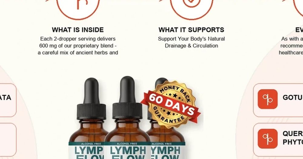 The marketing graphic enlarged, showing the sentence Each 2-dropper serving delivers 600 mg of our proprietary blend, cut off after the words a careful mix of ancient herbs and